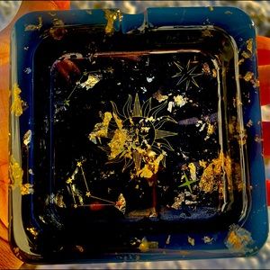 Gold and Black Tray